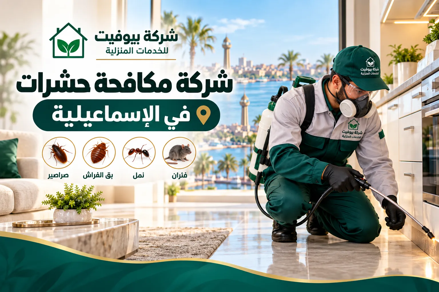 شركة مكافحة حشرات في الإسماعيلية 01033160250