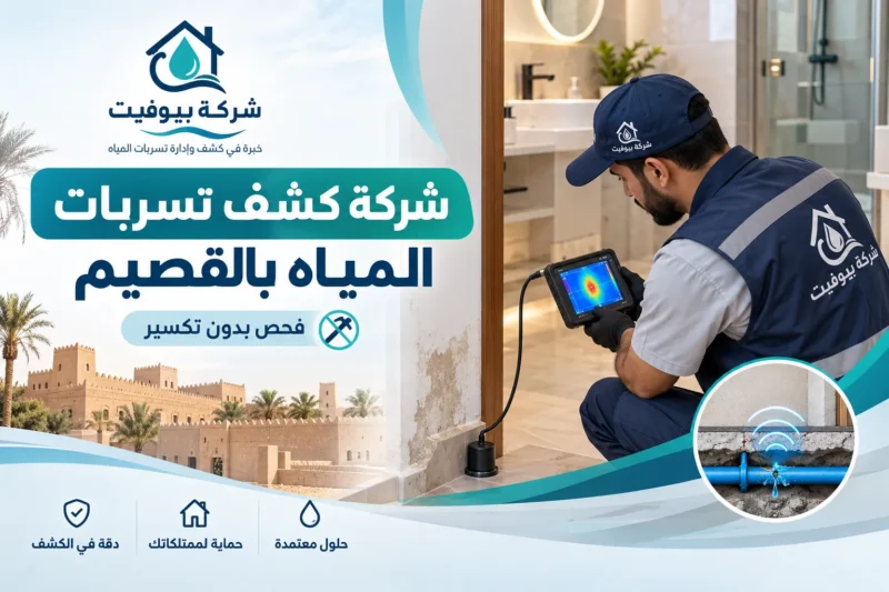 شركة كشف تسربات المياه بالقصيم للايجار