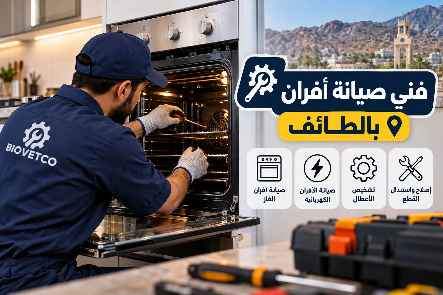 فني صيانة افران بالطائف