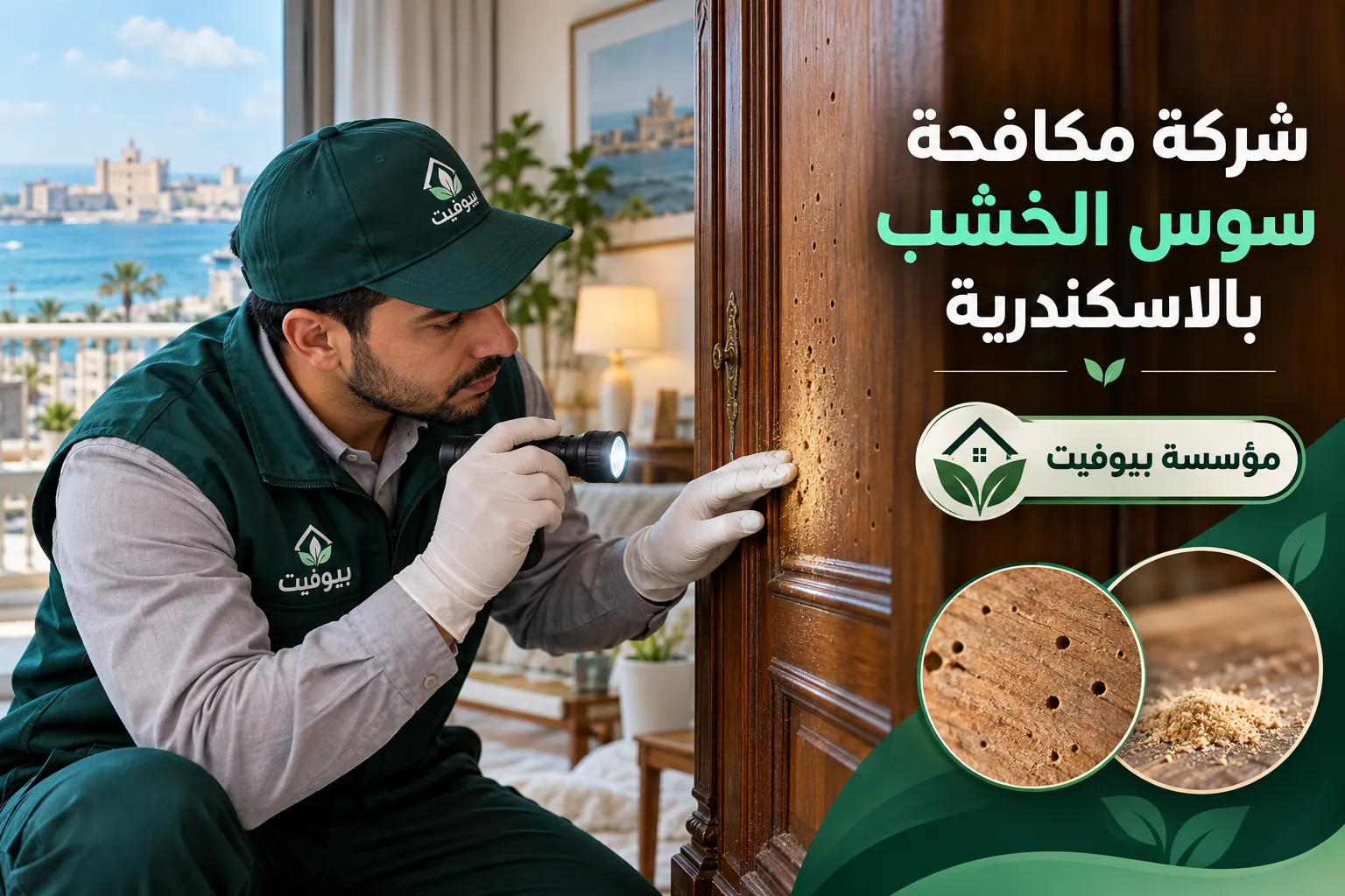 شركة مكافحة سوس الخشب بالاسكندرية 01033160250