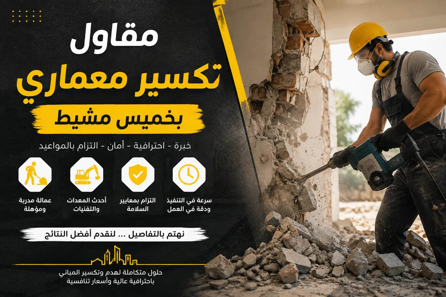 مقاول تكسير معماري بخميس مشيط