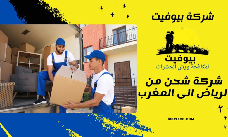 شركة شحن من الرياض الى المغرب
