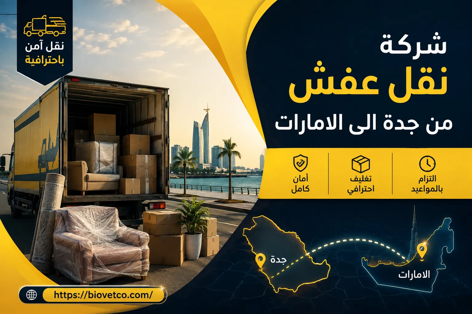 شركة نقل عفش من جدة الى الامارات