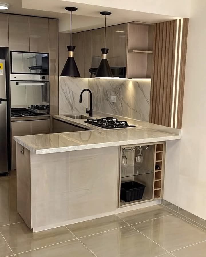 تصميم مطبخ صغير بالرياض