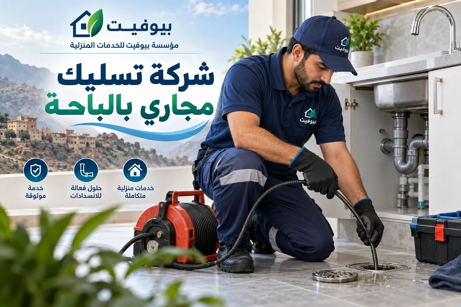 شركة تسليك مجاري بالباحة
