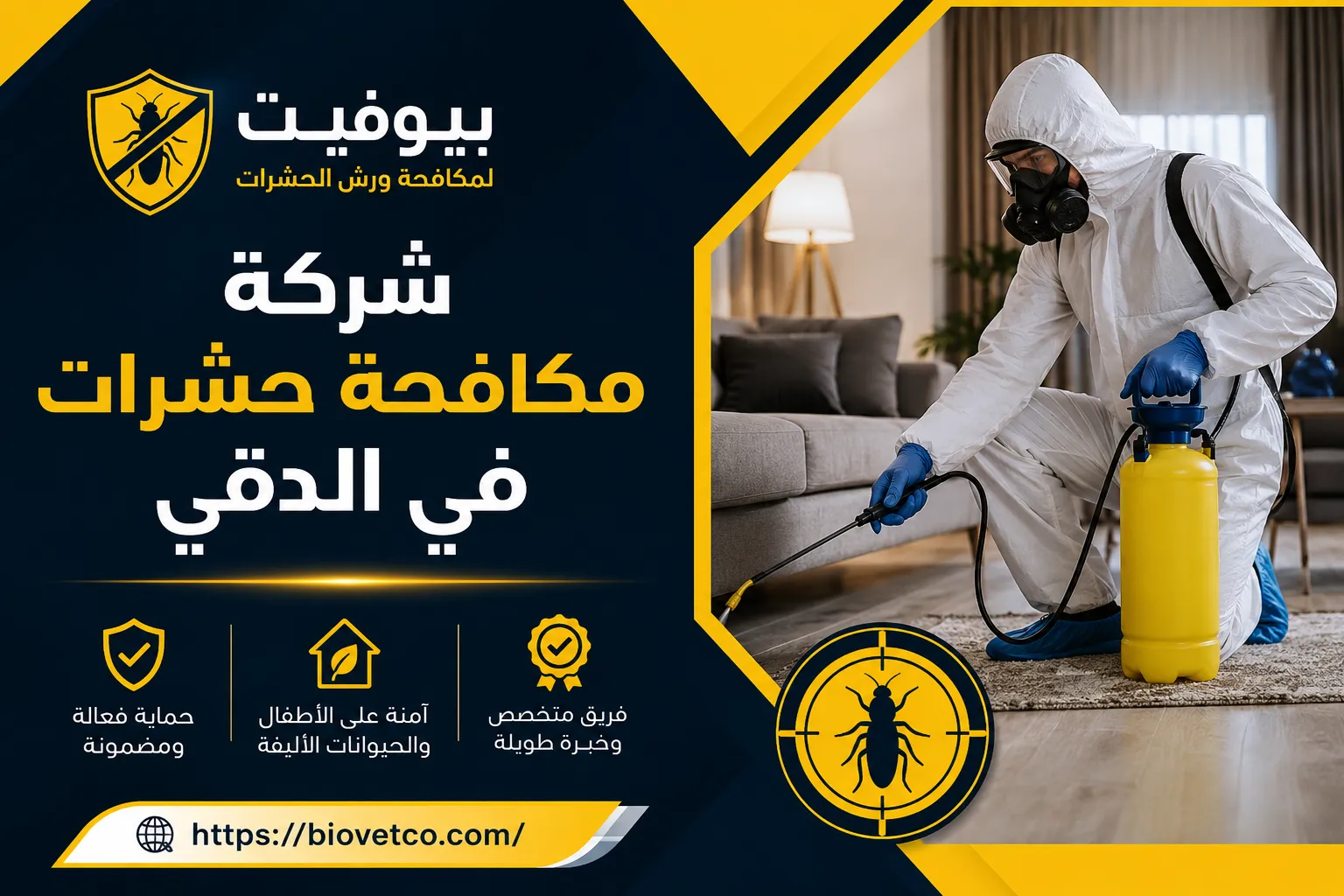 شركة مكافحة حشرات في الدقي 01033160250