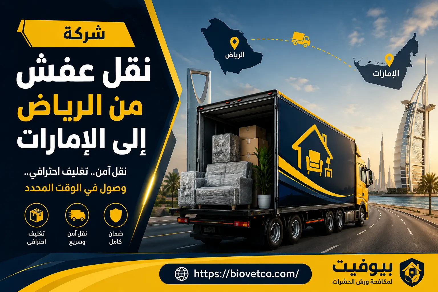 شركة نقل عفش من الرياض إلى الإمارات