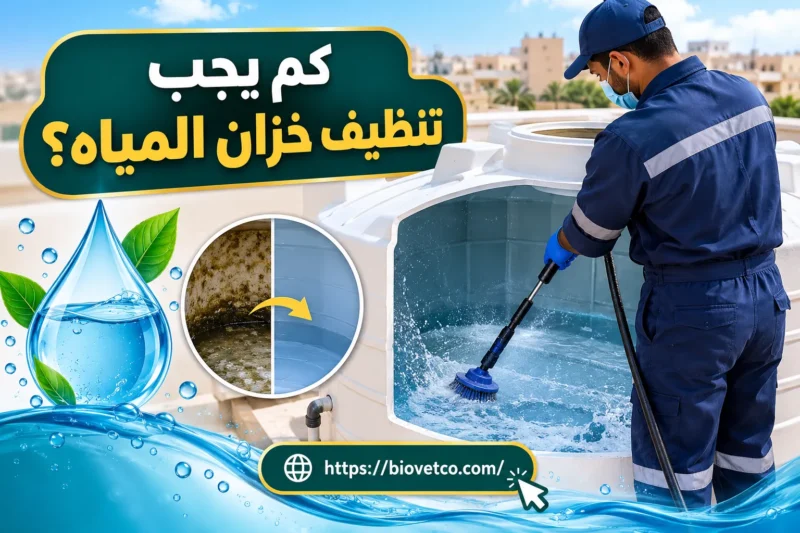 كم يجب تنظيف خزان المياه؟